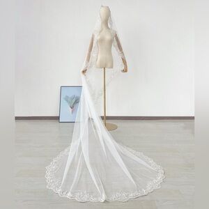 Beaded Wedding Veil